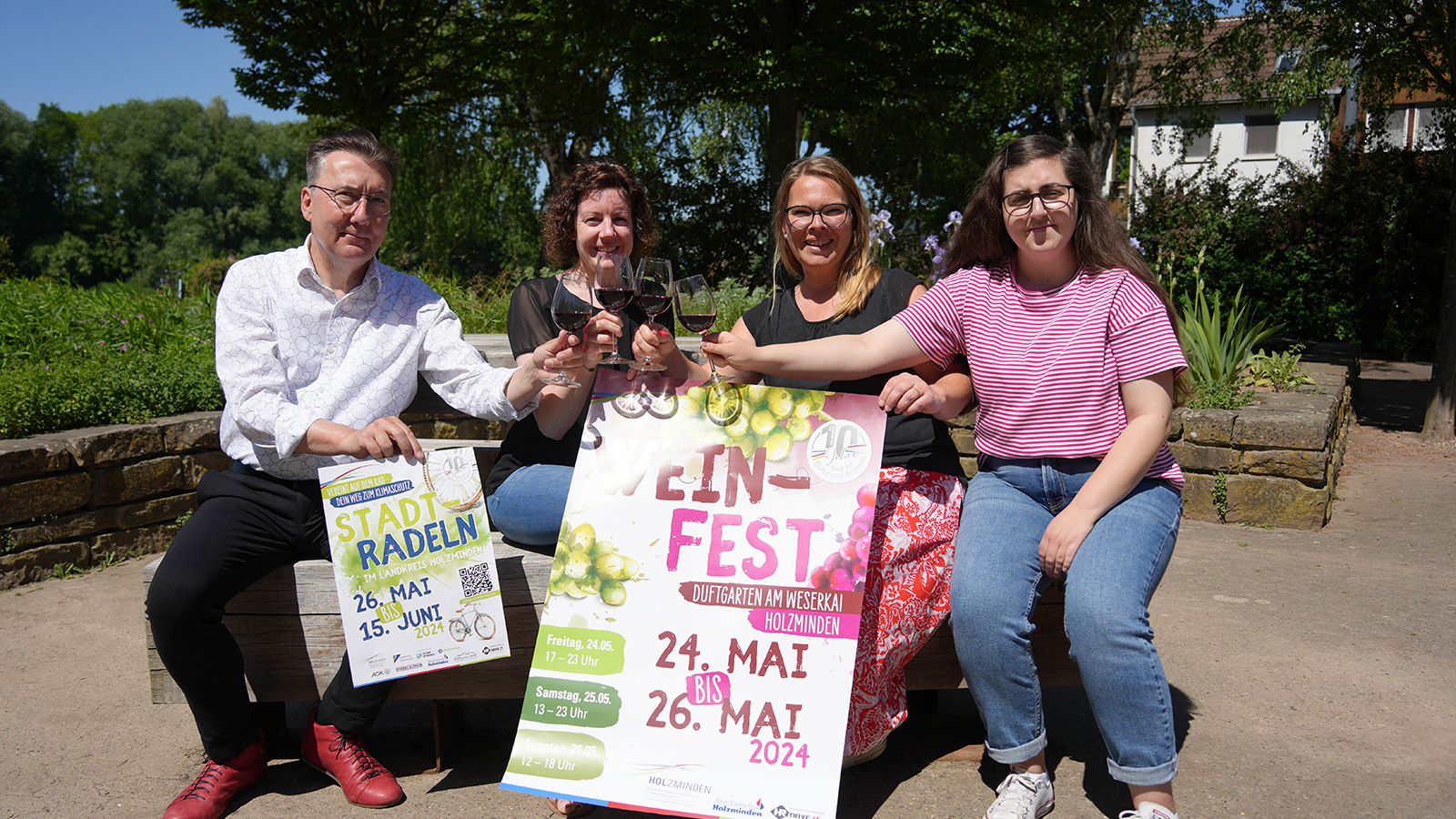 Weinfest, Weser-Wasser-Fest und Stadtradeln: Das letzte Mai-Wochenende ist voller Veranstaltungen