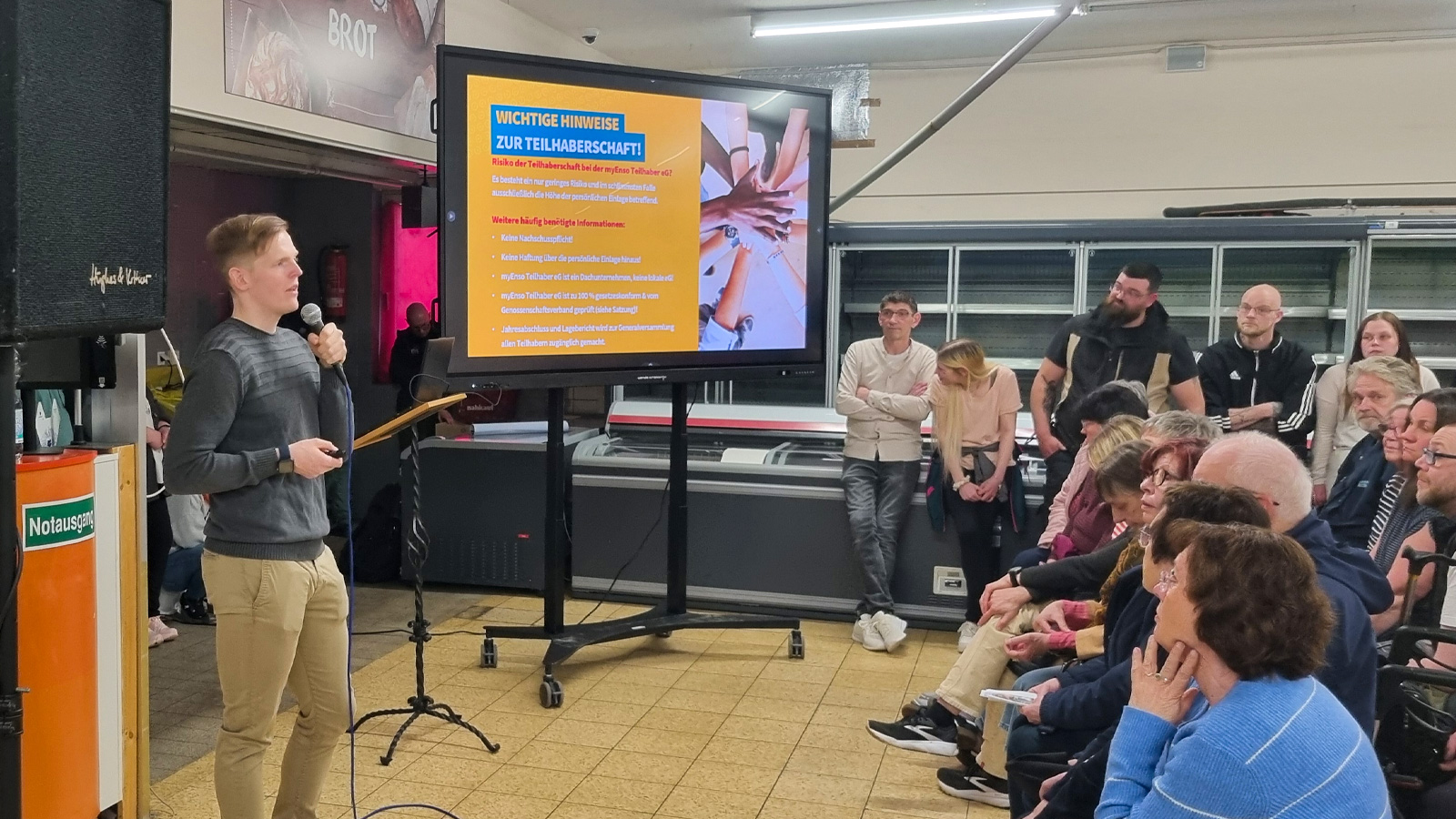 Enso-Mitarbeiter Timo Jacobs stellt das Konzept vor. Enso-Mitarbeiter Timo Jacobs stellt das Konzept vor.