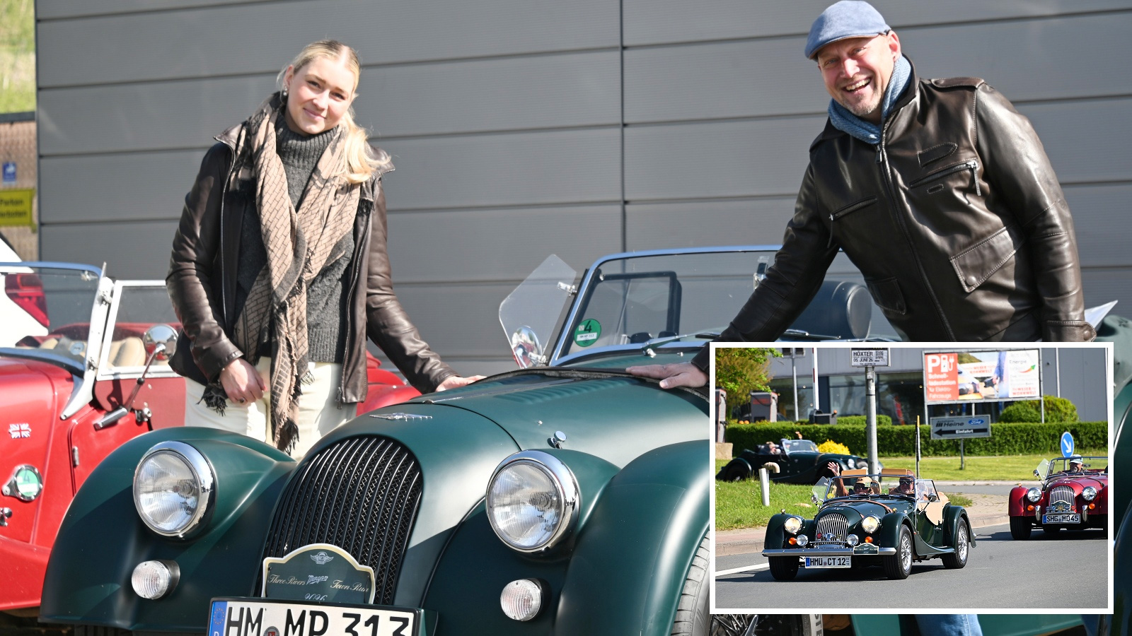 Oldtimer-Tour ab Höxter: Morgan-Fahrzeuge erkunden das Weserbergland auf zweitägiger Fahrt