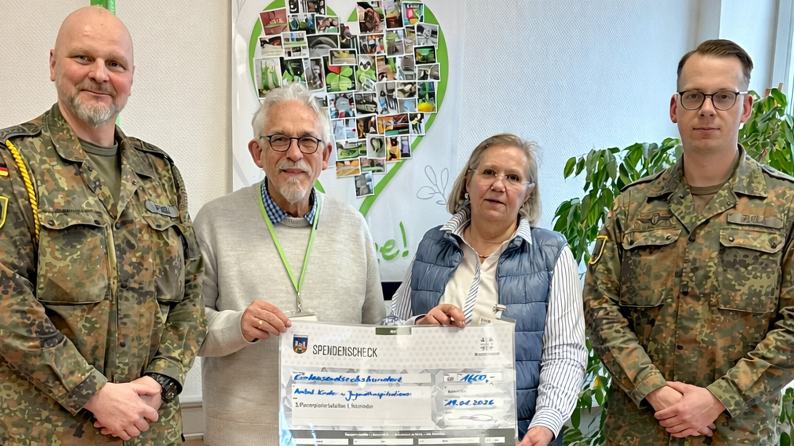 3. Kompanie aus Holzminden unterstützt Kinderhospiz mit 1.600-Euro-Spende