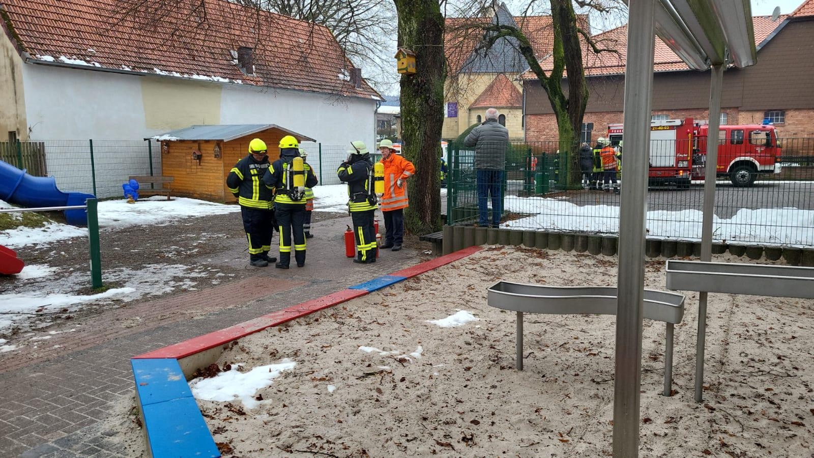 Heizungsbrand im Kindergarten Kaierde schnell unter Kontrolle