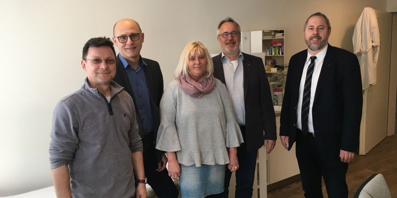 v.L.: Sascha Striegler, Andreas Schindler, Sonja Aksu, Helmut Affelt, Wolfgang Anders